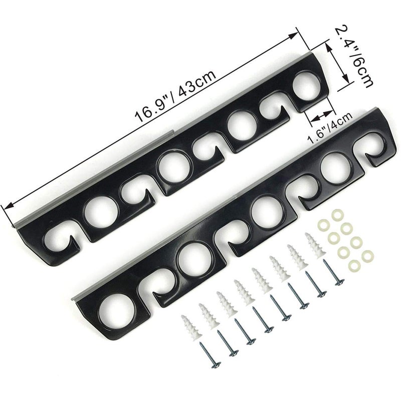 Homydom Fishing Rod Ceiling/Wall Storage Rack, Fishing Pole Holder for Garage & Cabin & Basement, Heavy Duty - Holds up to 8 Fishing Rods - Image 5